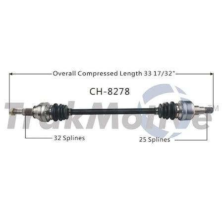Surtrack Axle Cv Axle Shaft, Ch-8278 CH-8278